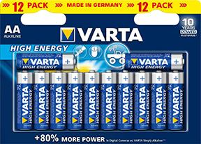 Varta Battery AA/LR6 High Energy in the group OTHER BATTERIES / AA / AAA / 9V - BATTERIES at TH Pettersson AB (30-VAR LR6 12)